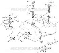 CARBURANT TANK w/SEPARATE CARBURANT SENDER   and PICK-UP  SLT 750 B954170 (4930563056A009)