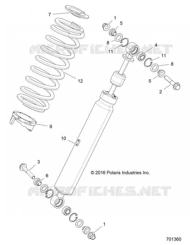 SUSPENSION, AMORTISSEUR ARRIERE MOUNTING