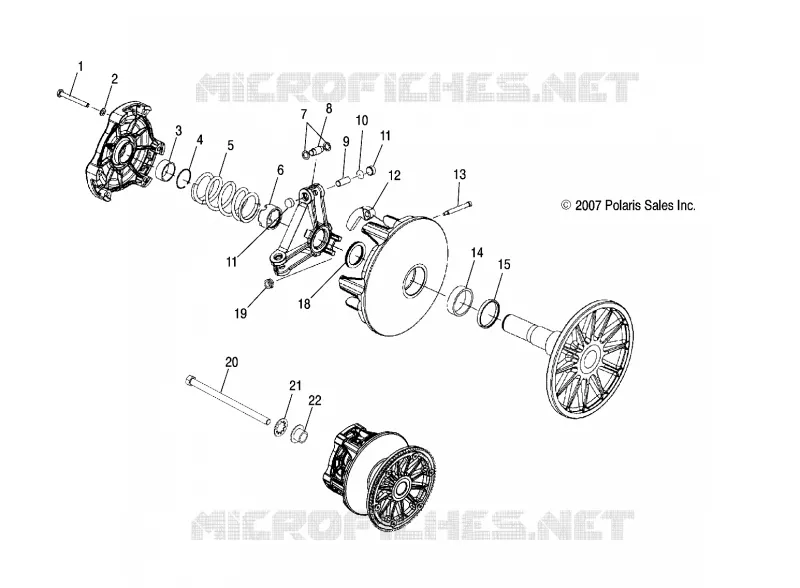 SYSTÈME DE TRANSMISSION, PRIMARY CLUTCH