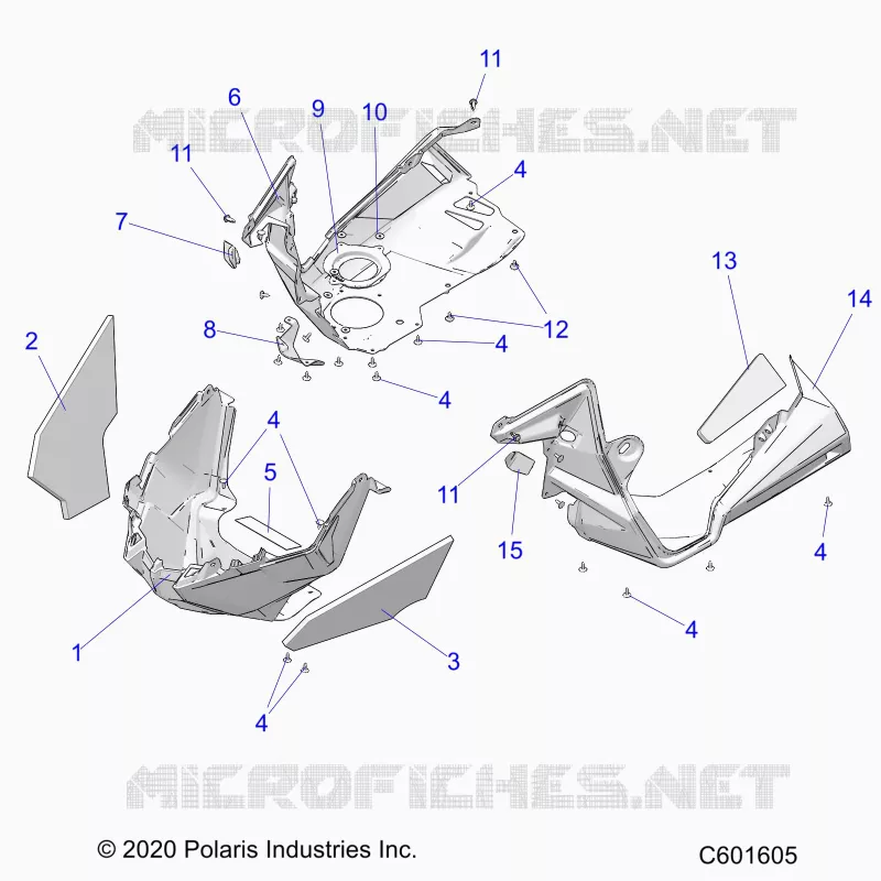 CARROSSERIE AVANT ASM./FENDERS