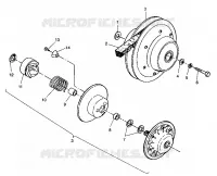EMBRAYAGE DE TRANSMISSION ASSEMBLY 6X6 250 W938727 (4924092409031A)