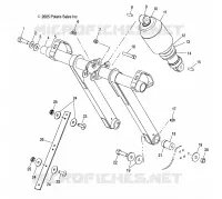 BRAS DE SUSPENSION AVANT AND AMORTISSEUR