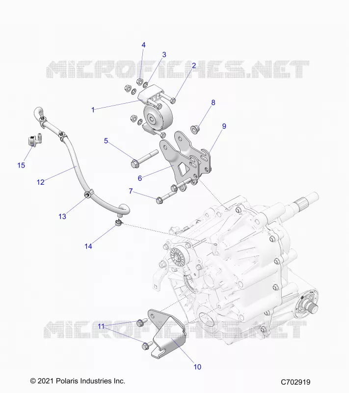 SYSTÃˆME DE TRANSMISSION, MAIN GEARCASE MOUNTING