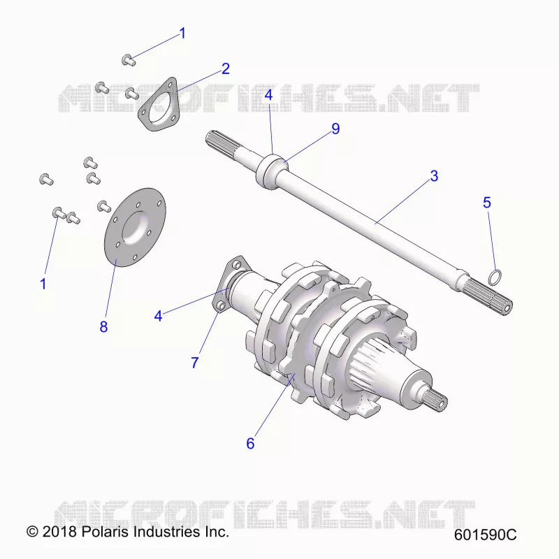 DRIVE TRAIN, JACKSHAFT AND ARBRE DE TRANSMISSION