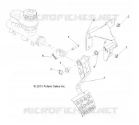 BRAKES, PEDAL AND MAITRE CYLINDRE MOUNTING