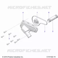 MOTEUR, WATERPUMP IMPELLER AND COVER