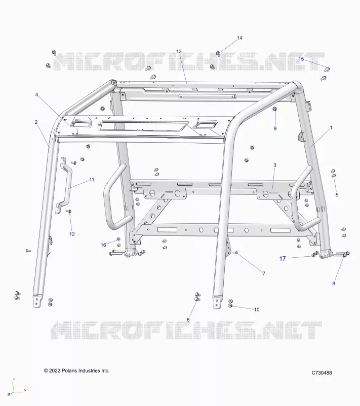 CHASSIS, CAB CADRE
