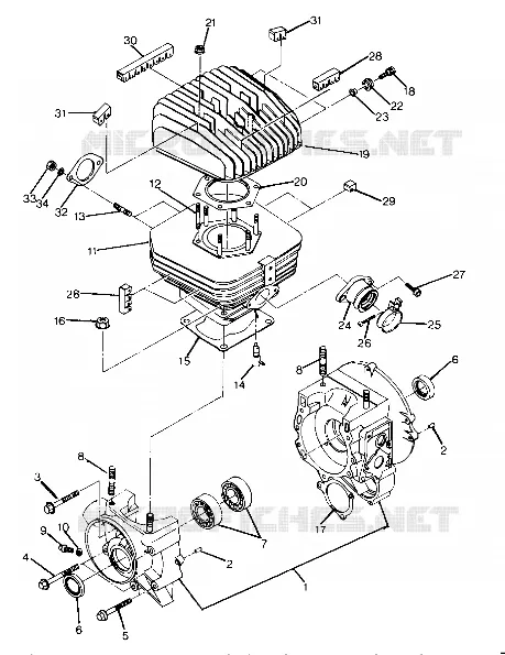 CRANKCASE AND CYLINDRE (4917741774036A)