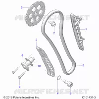 CHAINE DE DISTRIBUTION AND TENSIONER