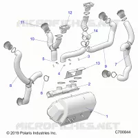 TABLEAU DE BORD, HEATER DUCTING