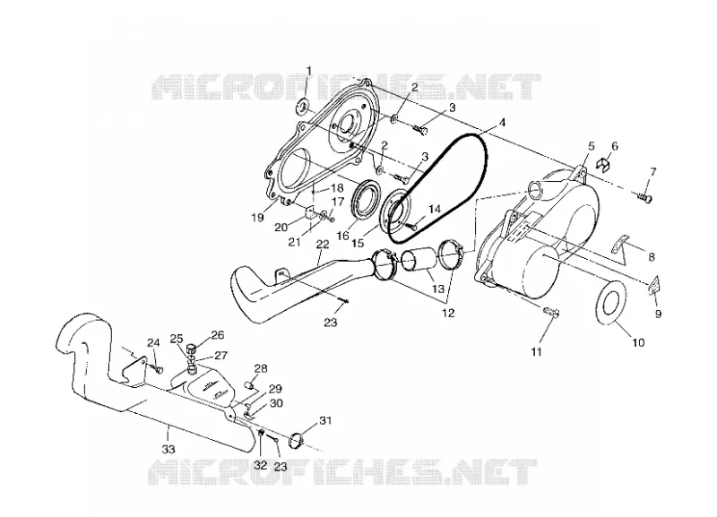 COUVERCLE D'EMBRAYAGE (400L) XPRESS 400L W97CA38C (4939603960C008)