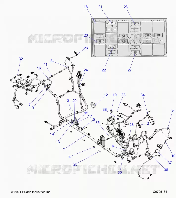 ELECTRICITE, WIRE HARNESS, CHASSIS