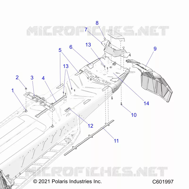 CHASSIS, REAR, MISC. COVERS AND SNOWFLAP- S22TFK8RS/8RE ALL OPTIONS (C601997)