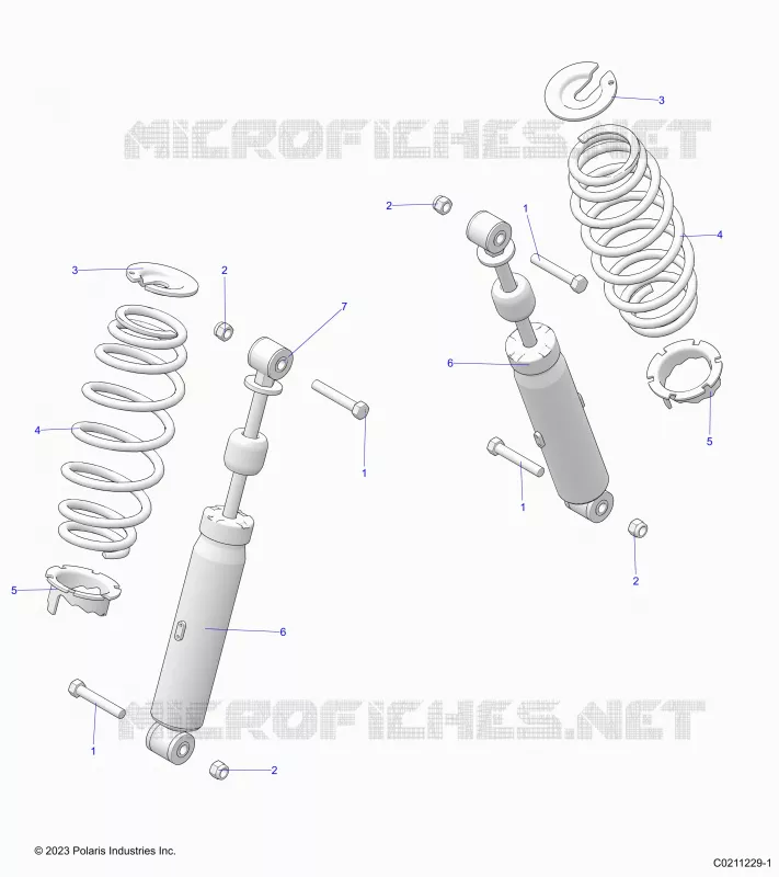 SUSPENSION ARRIERE SHOCK AND MOUNTING