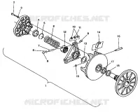 EMBRAYAGE DE TRANSMISSION ASSEMBLY 500 EFI 0942774 AND  EFI SKS 0942574 (49274127410027)