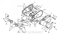 COUVERCLE D'EMBRAYAGE ASSEMBLY 4x4 300 W958130 (4930183018C001)