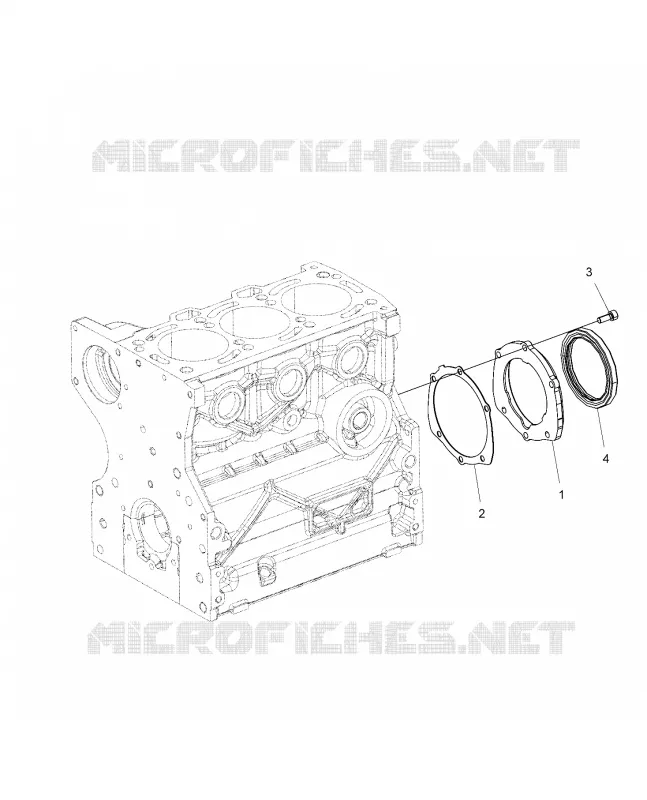 ENGINE, VILEBREQUIN OIL SEAL FLANGE