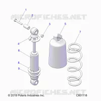 SUSPENSION, AMORTISSEUR AVANT TRACK (7043995)