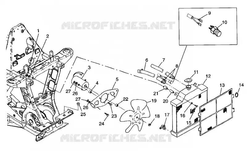SYSTÈME DE REFROIDISSEMENT XPLORER 400L W97CC38C (4939753975A011)
