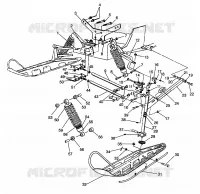 SUSPENSION AVANT AND SKI 600 XCR 0961676 AND EUROPEAN 600 XCR E961676 (4932123212B001)