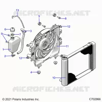 ENGINE, SYSTÃˆME DE REFROIDISSEMENT, RADIATOR, FAN &amp; OVERFLOW BOTTLE