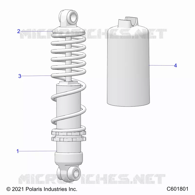 SUSPENSION, AMORTISSEUR AVANT TRACK