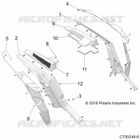 CARROSSERIE ARRIERE FENDERS AND BEZELS- Z22NAE99FK/NK (C700248-8)