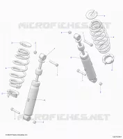 SUSPENSION ARRIERE SHOCK AND MOUNTING