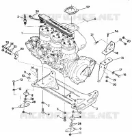 SUPPORT MOTEUR SL 650/B924058 (4922922292011A)