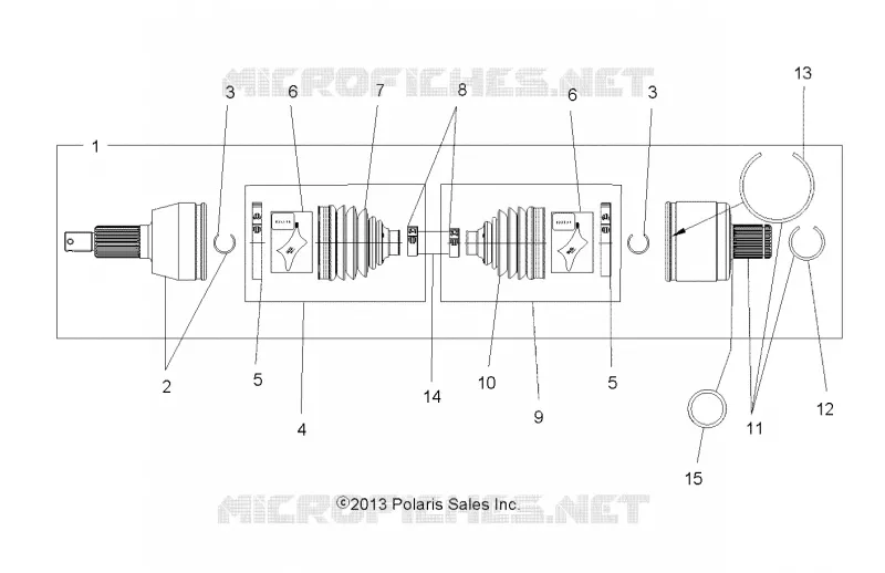 DRIVE TRAIN, DRIVE ARBRE DE TRANSMISSION ARRIERE