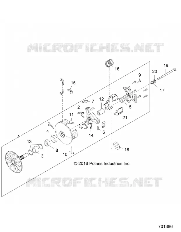 SYSTÈME DE TRANSMISSION, PRIMARY CLUTCH