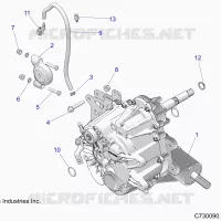SYSTÃˆME DE TRANSMISSION, MAIN GEARCASE MOUNTING