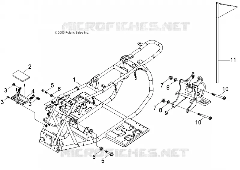CHASSIS, CADRE AND BRAS OSCILLANT
