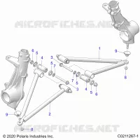 SUSPENSION, A-ARM AND SUPPORT MOUNTING