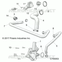 MOTEUR, WATERPUMP AND BYPASS