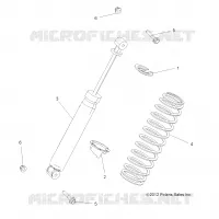 SUSPENSION, AMORTISSEUR ARRIERE