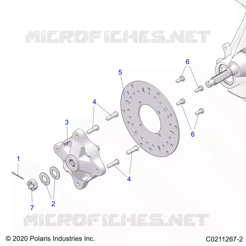 SUSPENSION AVANT HUB AND BRAKE DISC