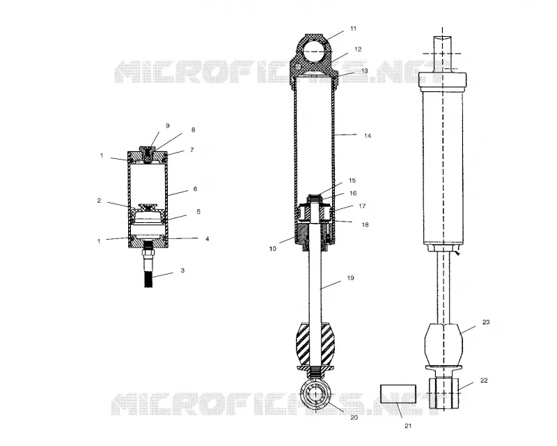 AMORTISSEUR (REAR TRACK)(M-10)