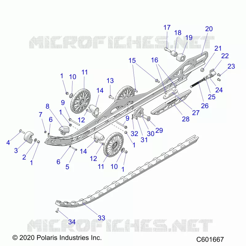SUSPENSION, RAIL BEAM LH/RH