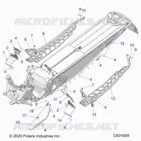 CHASSIS, PROTECTION D'EMBRAYAGE, FOOTRESTS, AND RUNNINGBOARDS