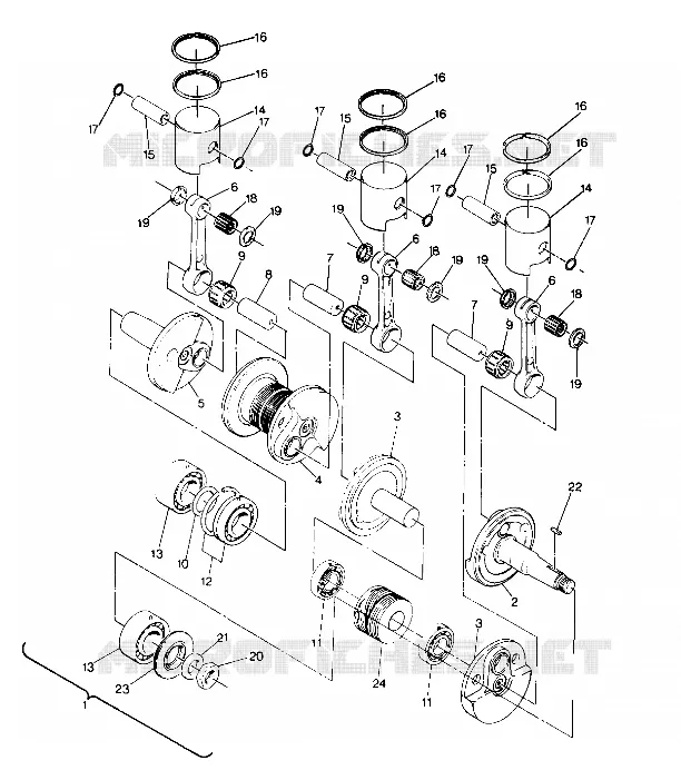 PISTON AND VILEBREQUIN 650 (4916801680025A)