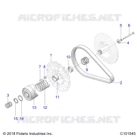 SYSTEME DE TRANSMISSION, SECONDARY CLUTCH