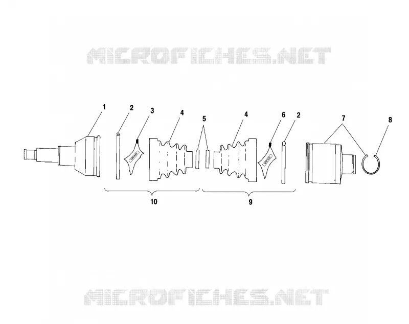 ARBRE DE TRANSMISSION ARRIERE