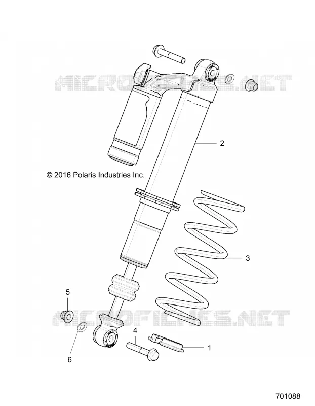 SUSPENSION, AMORTISSEUR AVANT MOUNTING