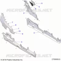 CARROSSERIE ARRIERE, FENDERS, AND ROCKERS