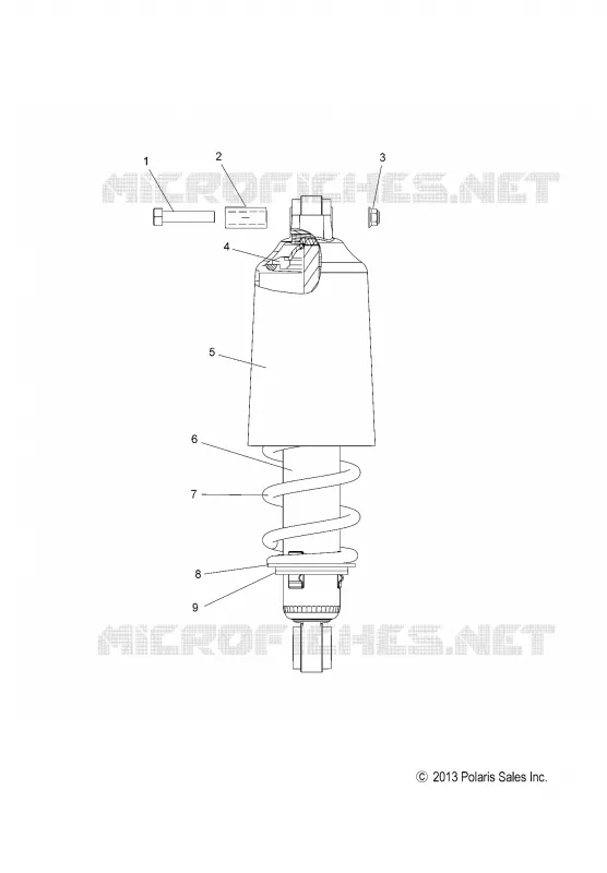 SUSPENSION, AMORTISSEUR AVANT TRACK (7043995)