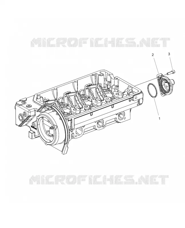 MOTEUR, COVER, 3RD PTO