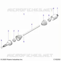 SYSTÃˆME DE TRANSMISSION, REAR DRIVE SHAFT