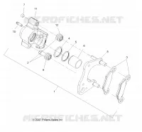 BRAKES, BRAKE ETRIER DE FREIN AVANT