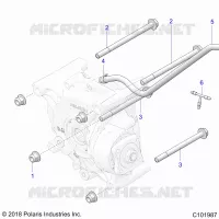 DRIVE TRAIN, SUPPORT PONT, REAR
